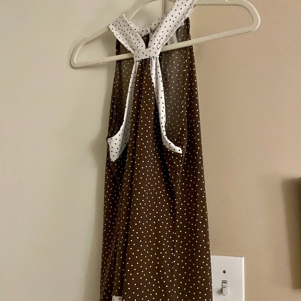 WHBM NEVER WORN polka dot halter top!